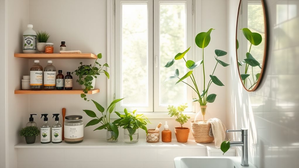 sustainable bathroom cleaning strategies